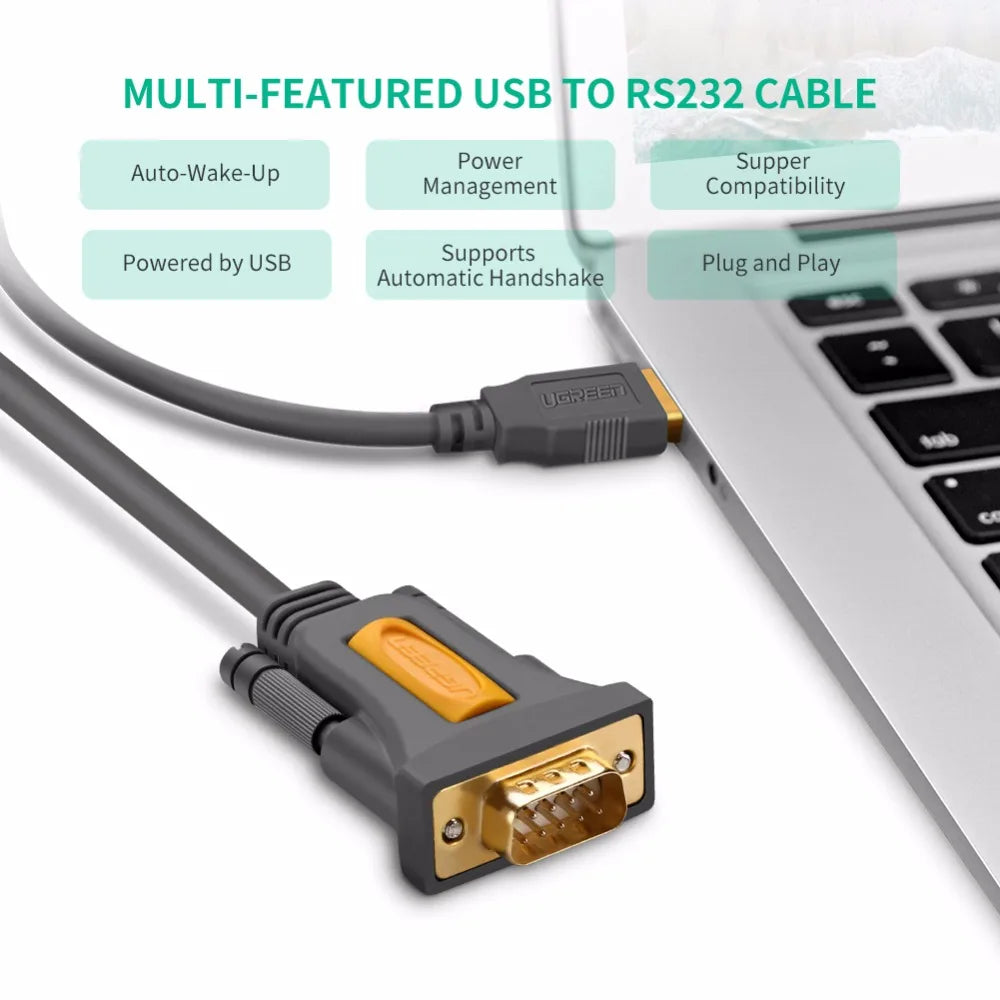 USB to RS232 DB9 Serial Adapter Cable