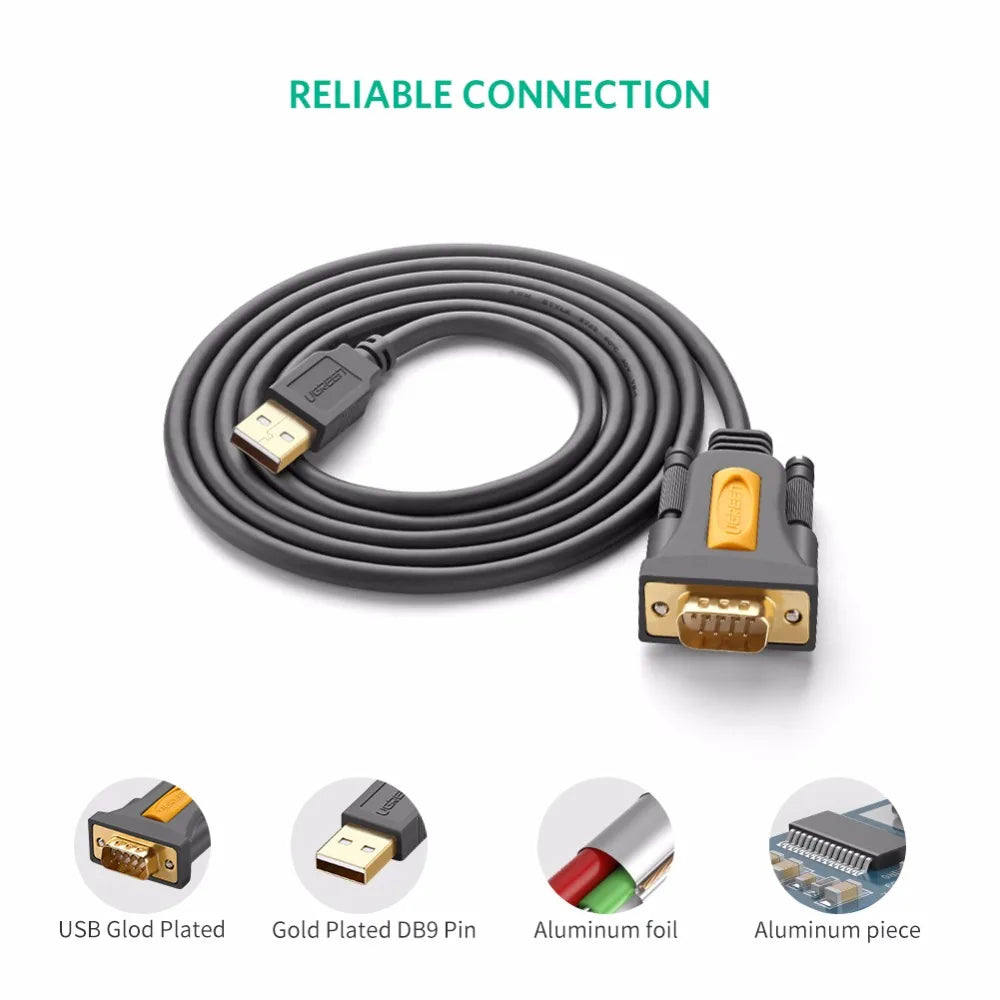 USB to RS232 DB9 Serial Adapter Cable - 6
