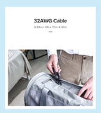 Cat 6A Ultra Slim Ethernet Cable 10Gbps High Speed Network Cord