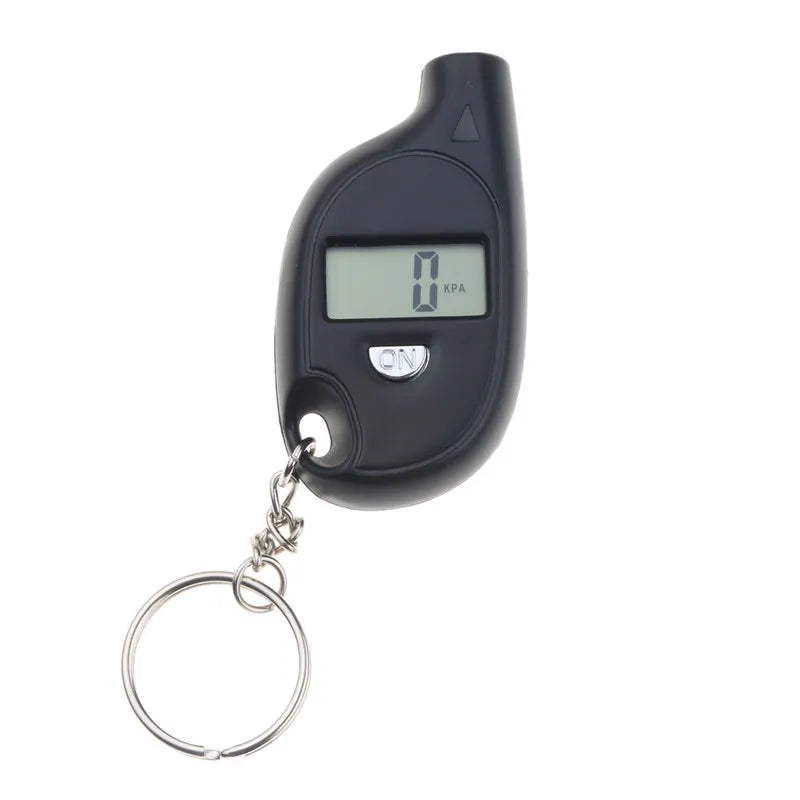 Mini Digital LCD Tire Pressure Gauge Keychain for Cars and Motorcycles