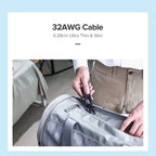 Cat 6A Ultra Slim Ethernet Cable 10Gbps High Speed Network Cord