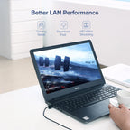 Cat 6A Ultra Slim Ethernet Cable 10Gbps High-Speed Network Cord
