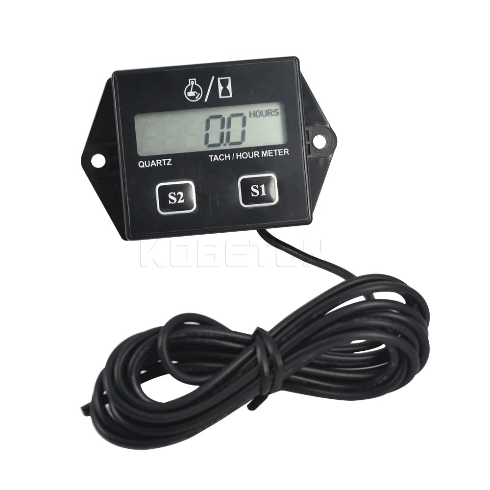 Digital Engine Tachometer and Hour Meter for Gas Engines - 11