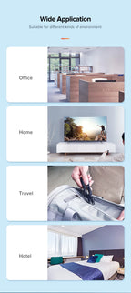 Cat 6A Ultra Slim Ethernet Cable 10Gbps High-Speed Network Cord