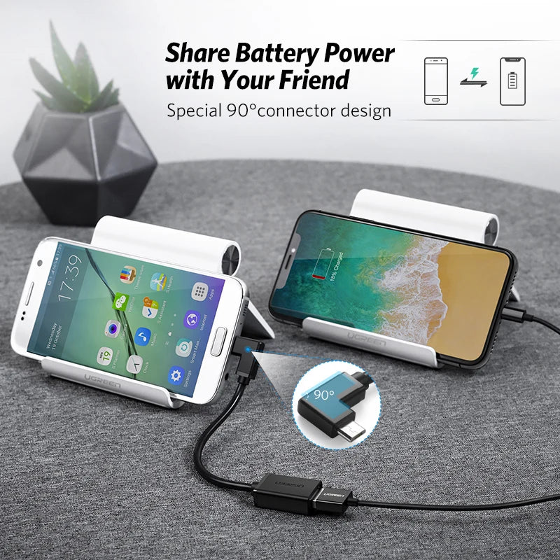 Micro USB to USB 2.0 OTG Adapter Cable - 3
