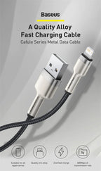 2.4A Fast Charging Braided USB Cable for iPhone