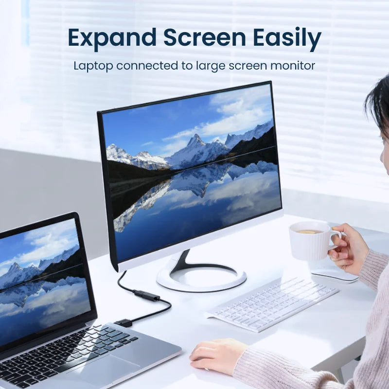 4K DisplayPort to HDMI Adapter for Laptops and Monitors