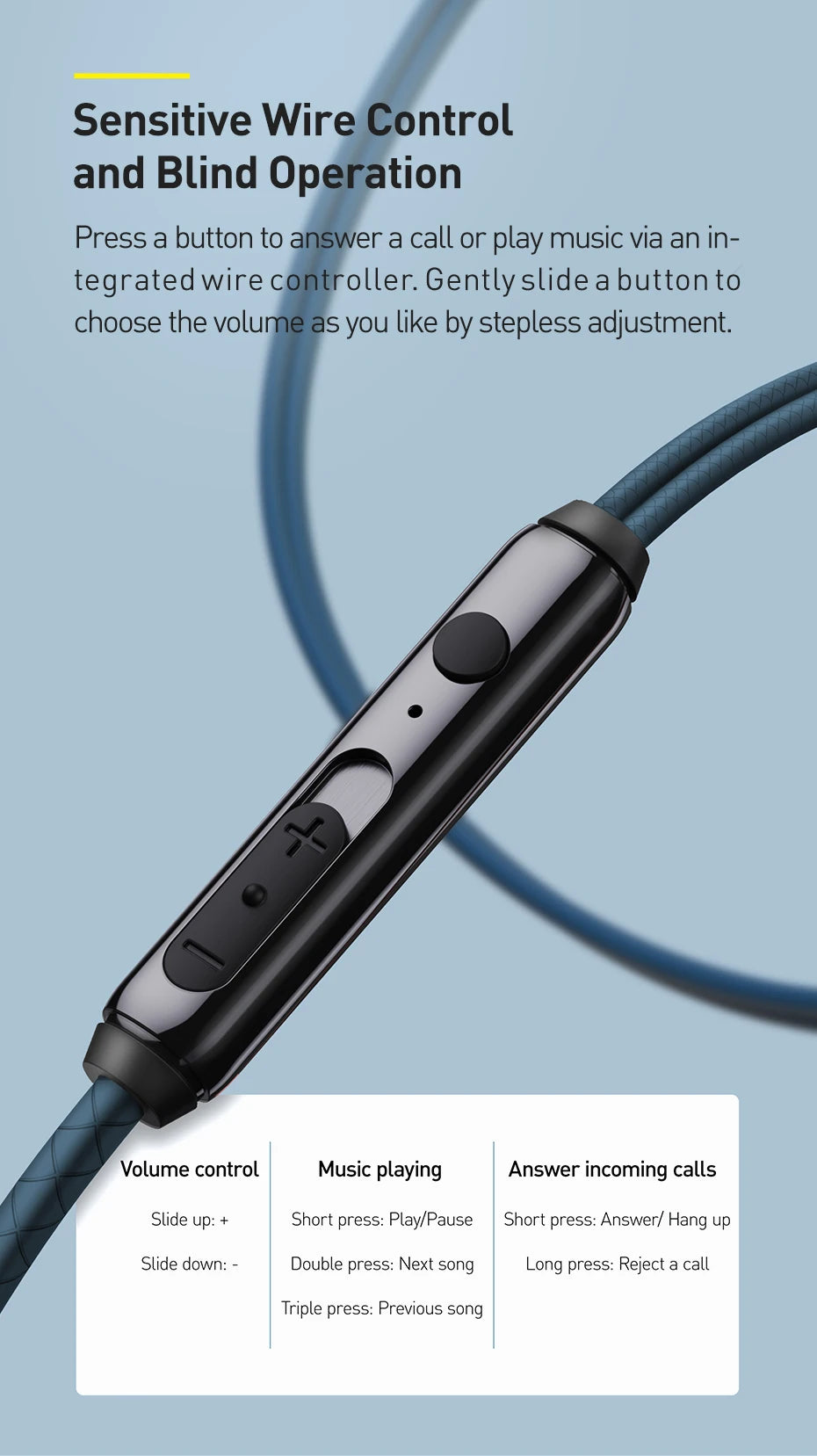 Wired In-Ear Headphones with 3.5mm Jack and Microphone