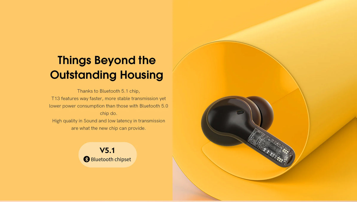 Wireless Bluetooth 5.1 Noise-Canceling Earbuds with Charging Case