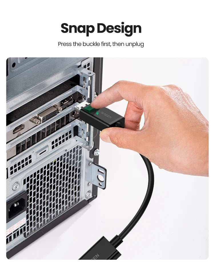 4K DisplayPort to HDMI Adapter for Laptops and Monitors
