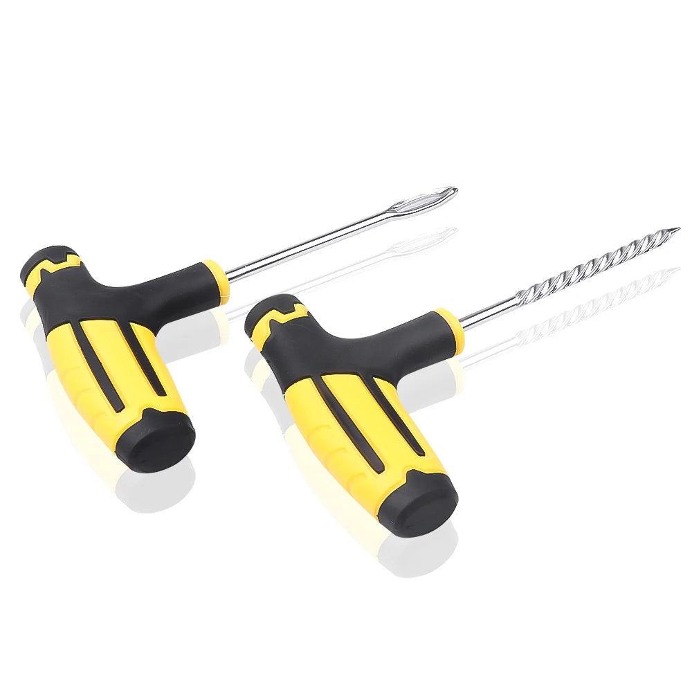 Tubeless Tire Puncture Repair Kit with Rasper and Needle Tool