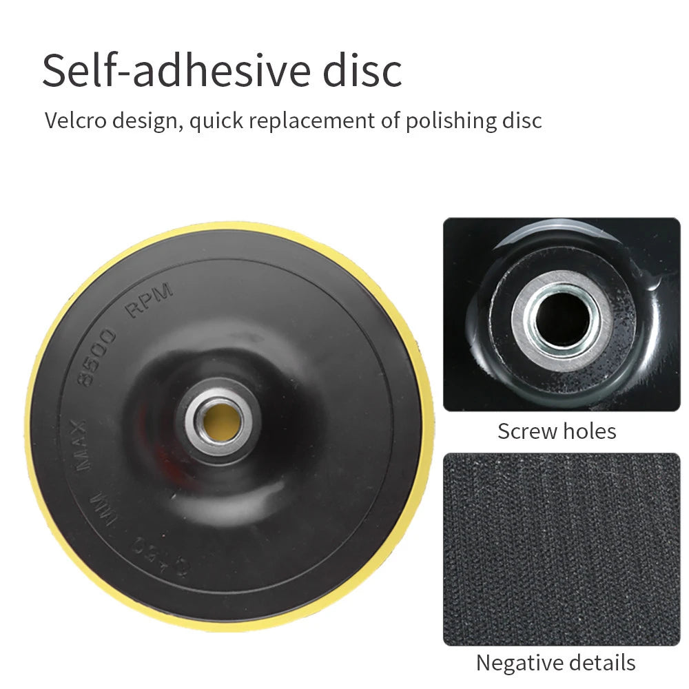 Car Polishing and Buffing Sponge Pad Drill Attachment Kit