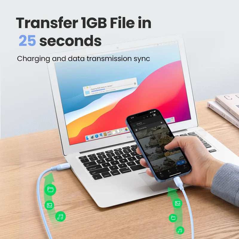 MFi Certified USB-C to Lightning Fast Charging Cable 20W PD - 4
