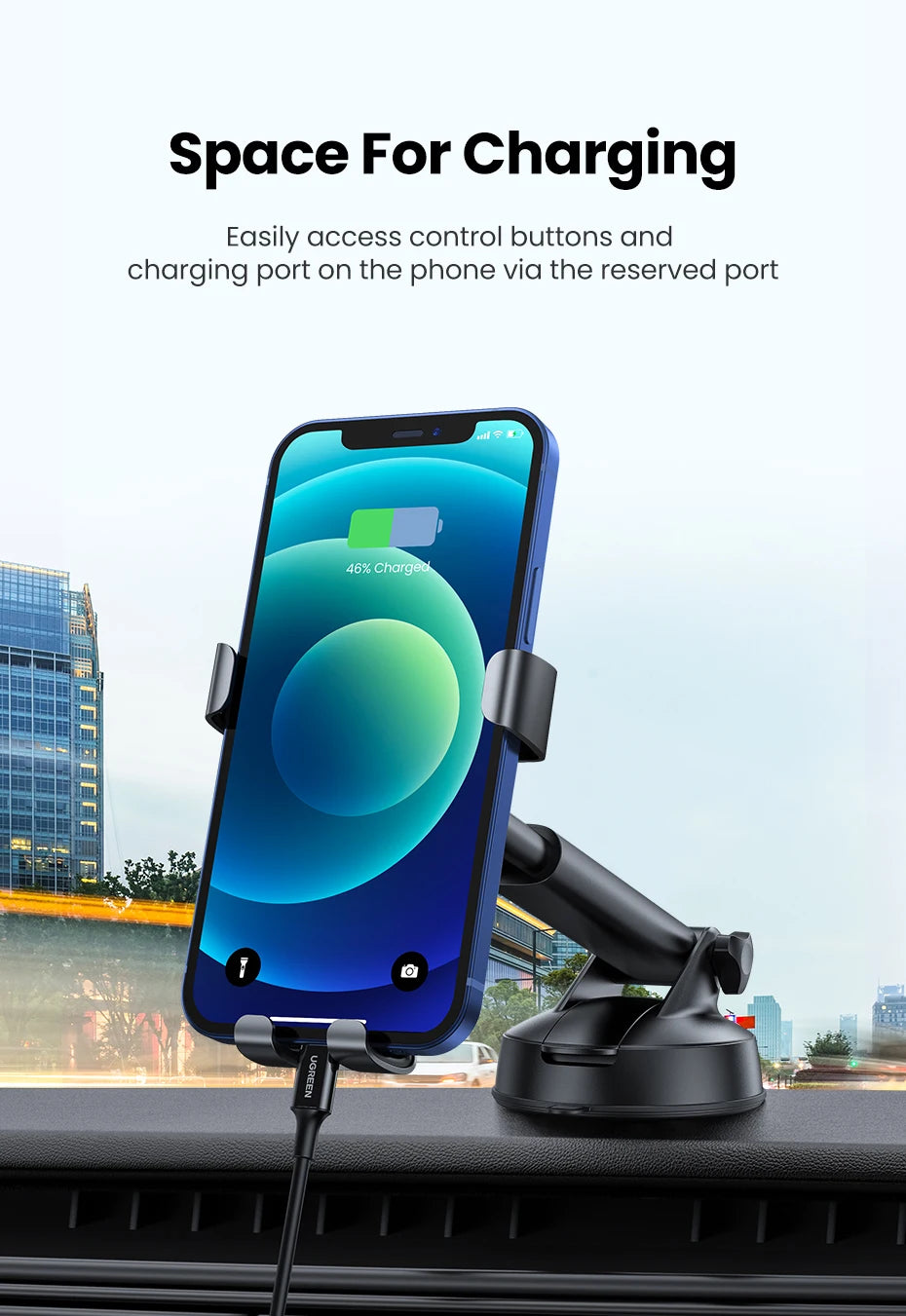 Gravity Car Phone Mount for Dashboard and Windshield