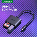 USB-C Multi-Port Card Reader for SD and Micro SD Cards