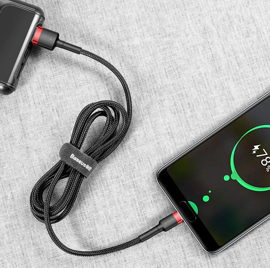 3A Fast Charging USB-A to USB-C Braided Data Cable - 10