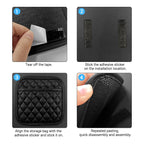 Adhesive PU Leather Car Storage Pocket Organizer for Phone and Keys