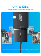 USB 3.0 to SATA Adapter for 2.5 and 3.5 Inch HDD SSD