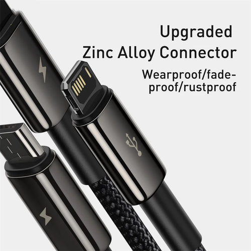 3-in-1 Fast Charging USB Cable for Multiple Devices