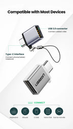 USB-C to USB 3.0 OTG Adapter for Smartphones and Laptops