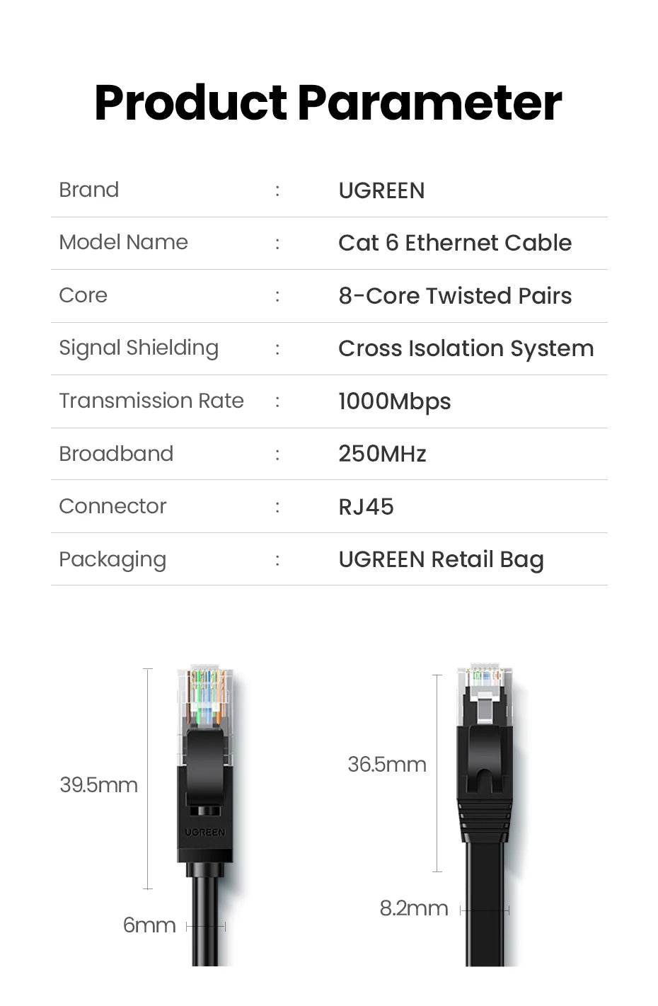 Cat6 Gigabit Ethernet Network Cable for High-Speed Gaming and Streaming