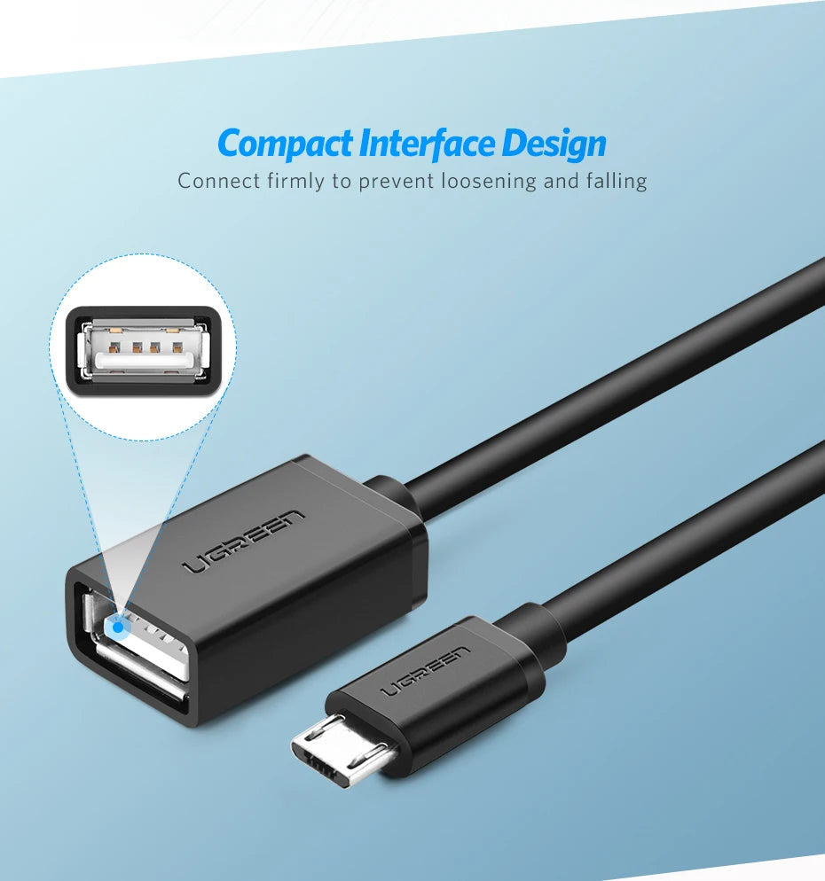 Micro USB to USB 2.0 OTG Adapter Cable