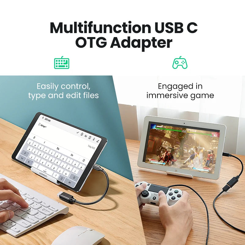 USB-C to USB 3.0 OTG Adapter Cable for Smartphones and Tablets