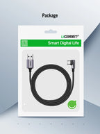 90 Degree Right-Angle USB-C Fast Charging Data Cable