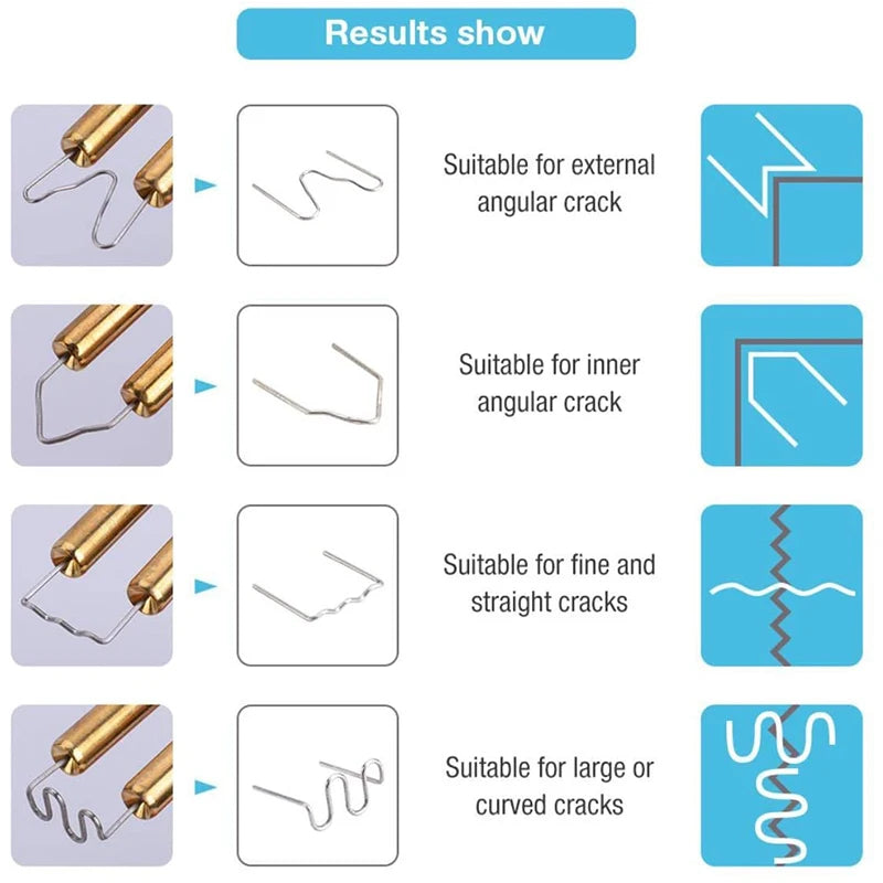 Replacement Hot Stapler Staples for Plastic Repair Welding