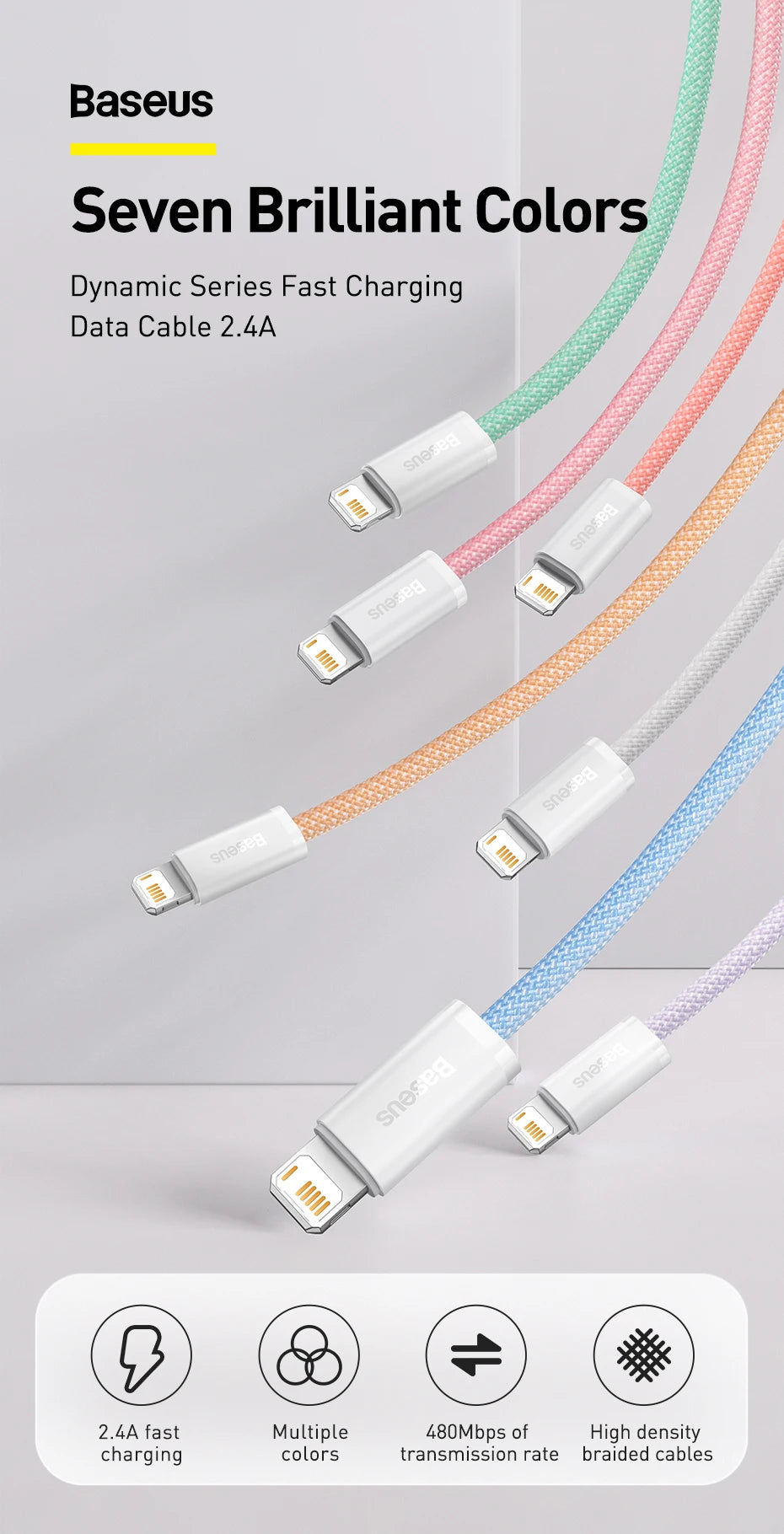 2.4A Fast Charging Data Cable for iPhone