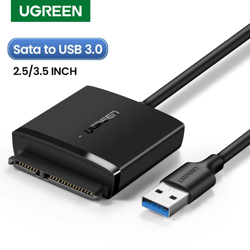 USB 3.0 to SATA Adapter for 2.5 and 3.5 Inch HDD SSD
