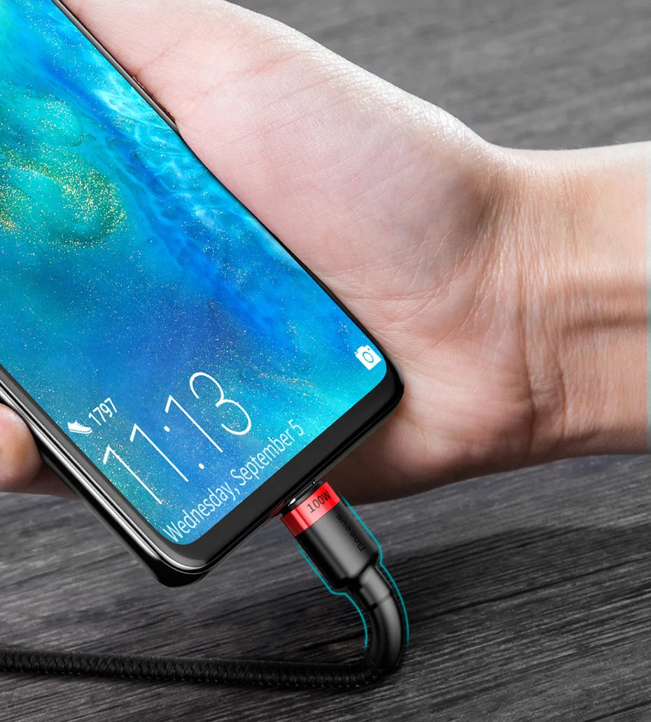 100W USB-C to USB-C Fast Charging and Data Cable
