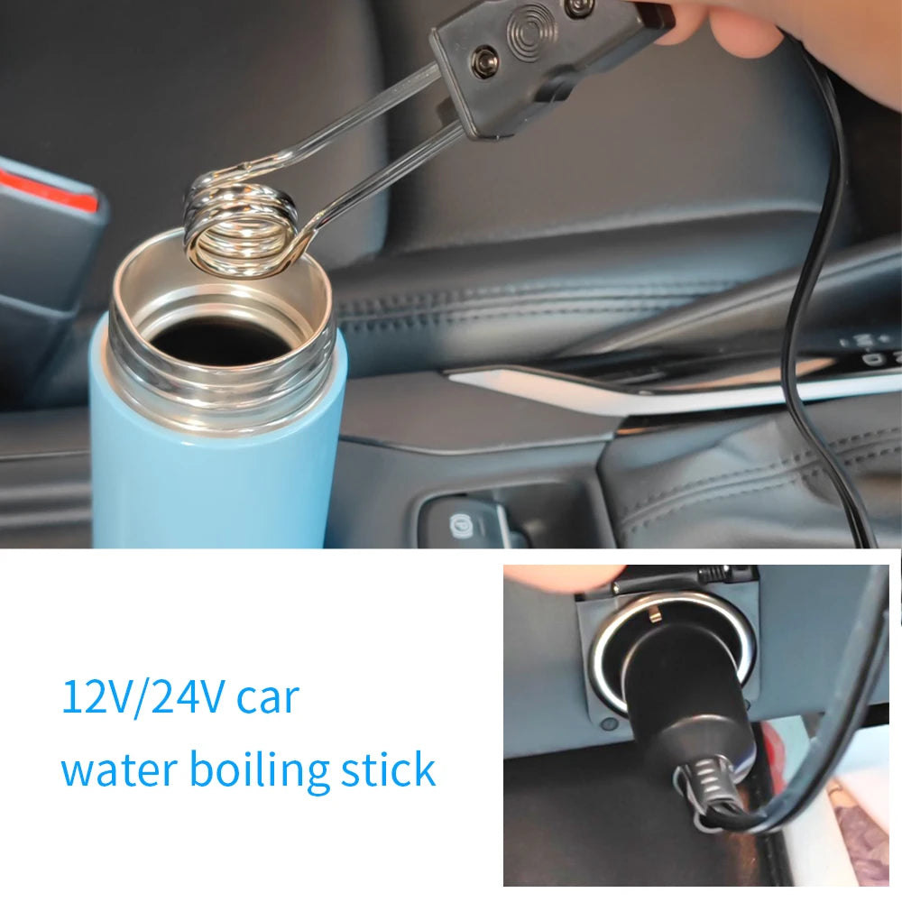 12V 24V 120W Portable Electric Car Immersion Heater for Hot Liquids