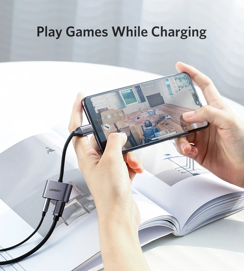 USB-C to 3.5mm Headphone and Charging Adapter - 12