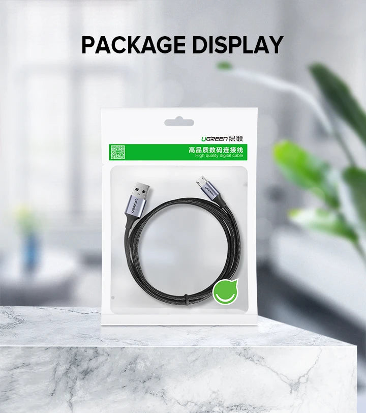 2A Fast Charging Micro USB Braided Data Cable