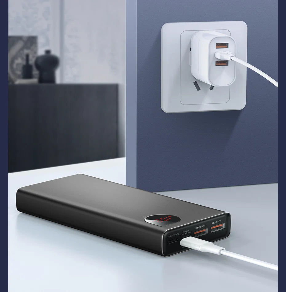 22.5W Fast Charging Portable Power Bank with LED Digital Display