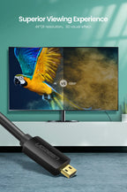 4K 60Hz Micro HDMI to HDMI Cable for Cameras and Laptops