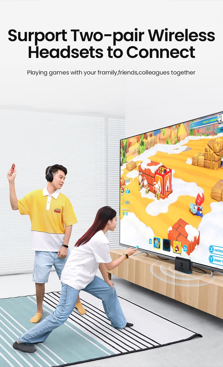 USB Bluetooth 5.0 Audio Transmitter for Gaming Consoles