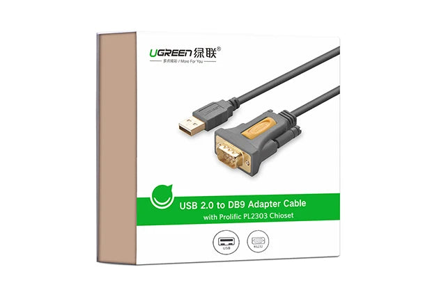 USB to RS232 DB9 Serial Adapter Cable