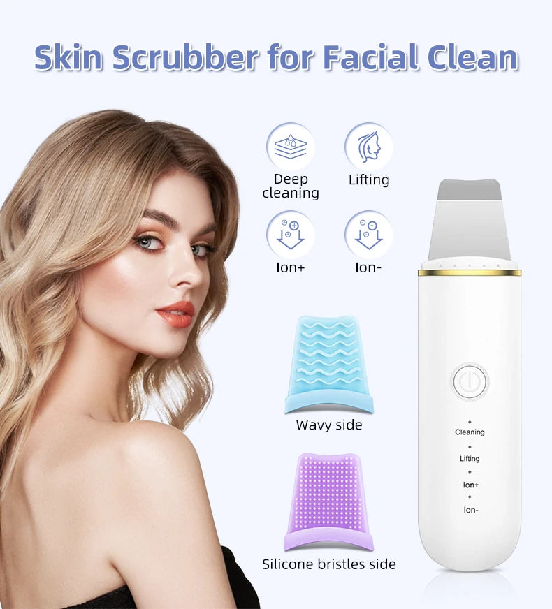 Ultrasonic Face Spatula and Pore Cleaning Tool