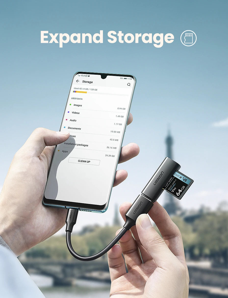 USB-C to USB 3.0 OTG Adapter Cable for Smartphones and Tablets