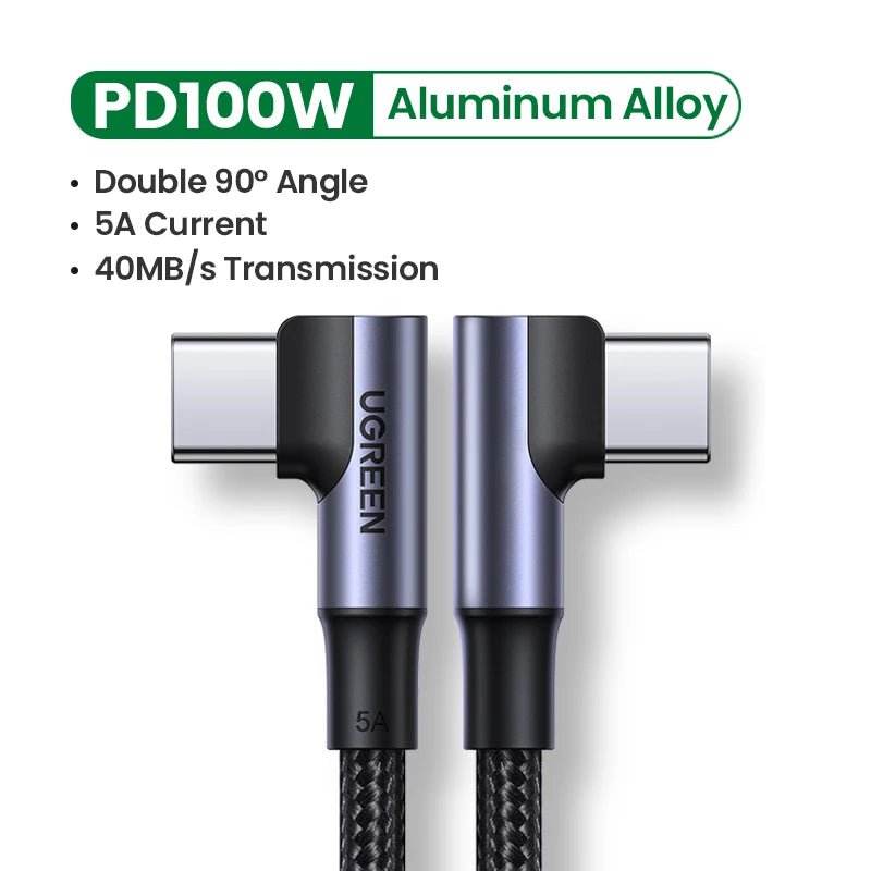 100W USB-C to USB-C Fast Charging Power Delivery Cable