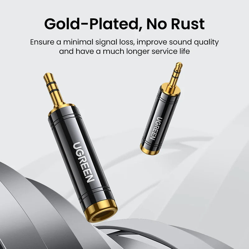 3.5mm to 6.35mm Stereo Audio Adapter Jack
