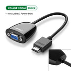 HDMI to VGA Adapter with 3.5mm Audio Jack 1080P