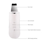 3-in-1 Ultrasonic Facial Skin Scrubber and Pore Cleaner