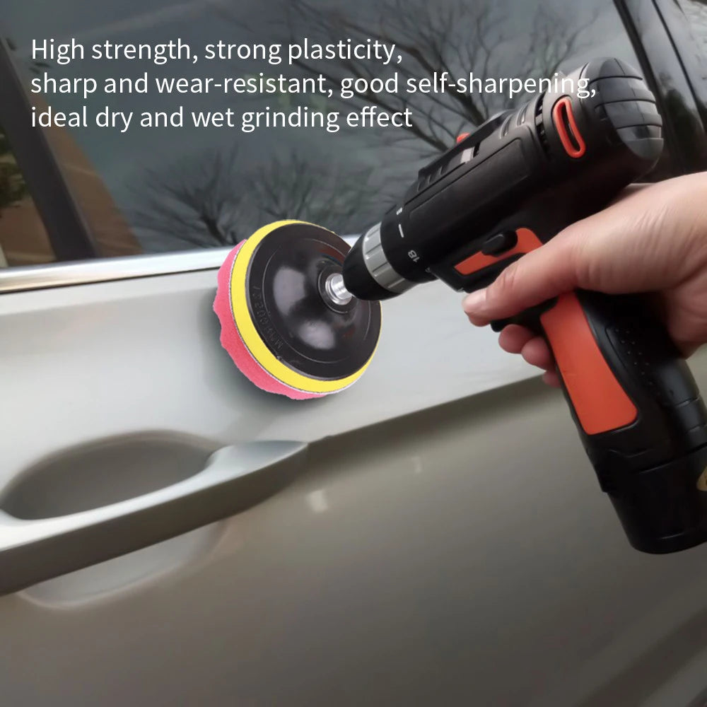 Car Polishing and Buffing Sponge Pad Drill Attachment Kit