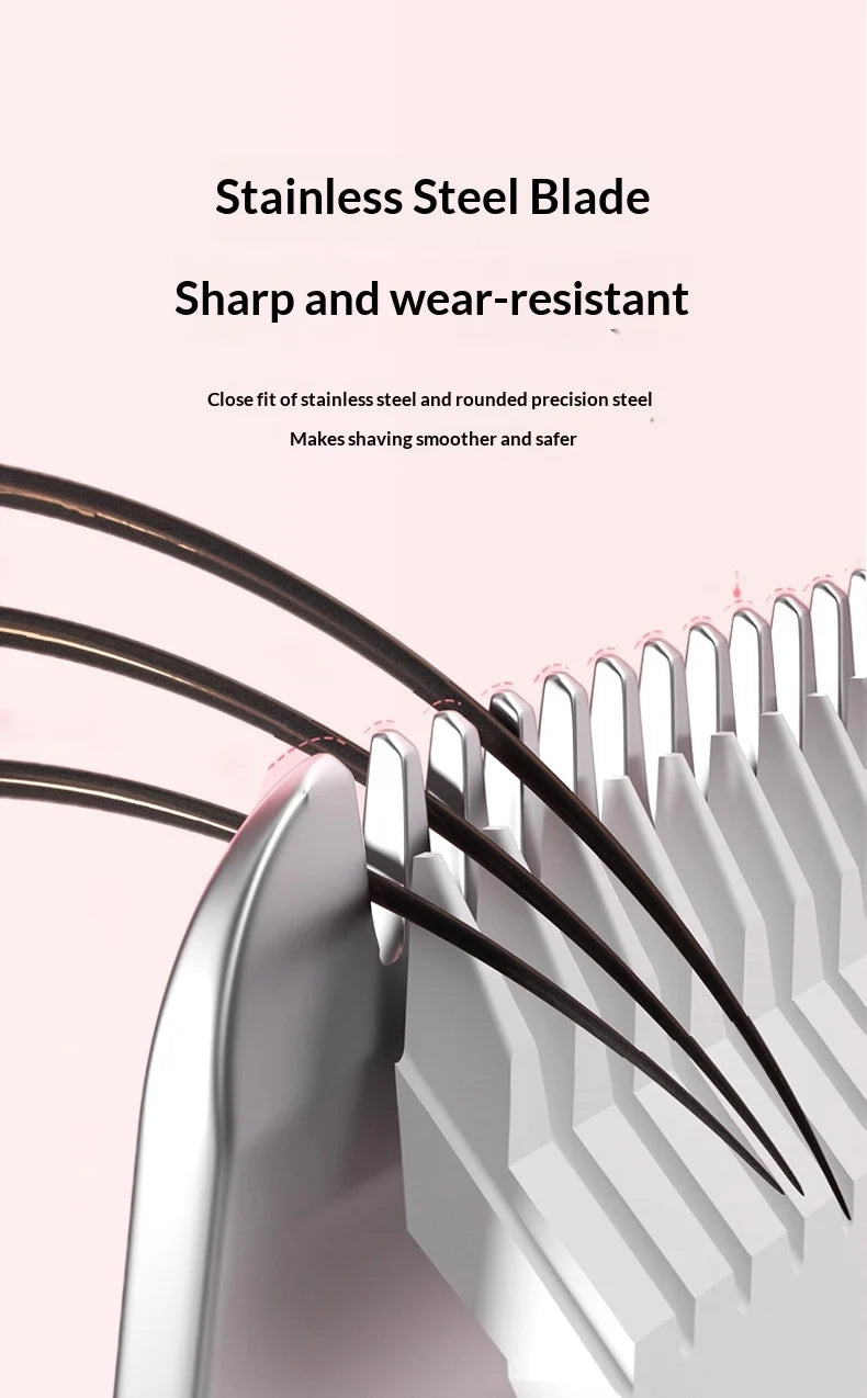 2-in-1 Electric Painless Hair Removal Shaver for Face and Body - 12