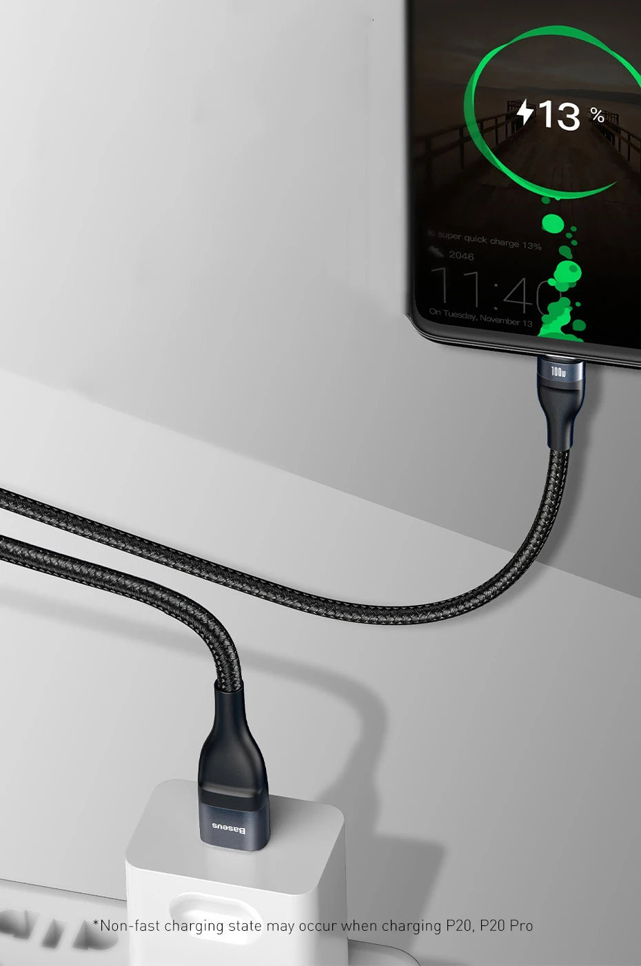 3-in-1 Fast Charging USB Cable with 100W PD Power Delivery