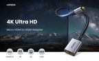 Micro HDMI to HDMI Adapter 4K 60Hz Cable