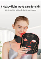 7-Color LED Face and Neck Light Therapy Mask